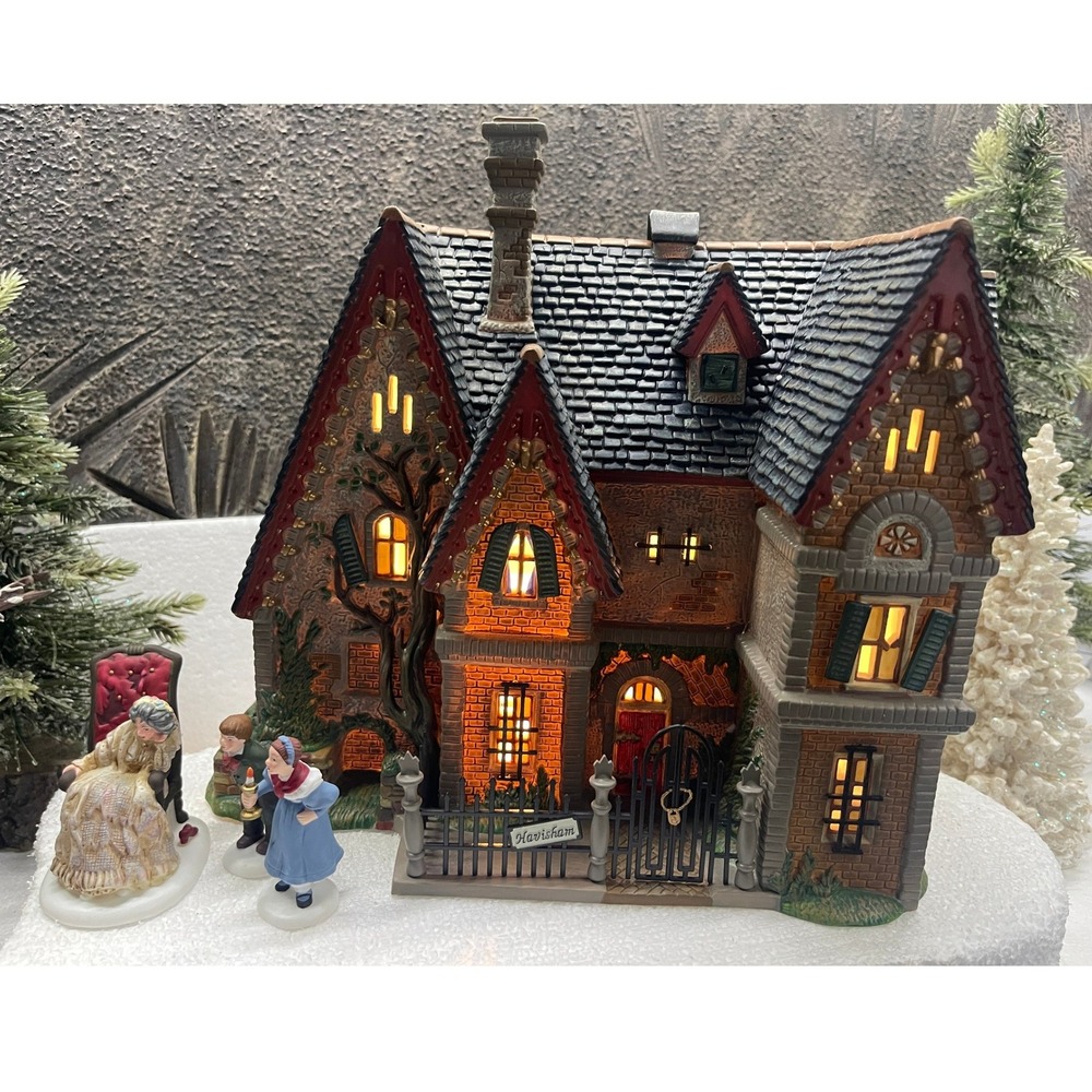 Dept 56 Dickens Village SATIS MANOR Great Expectations Set Book 58591 Complete